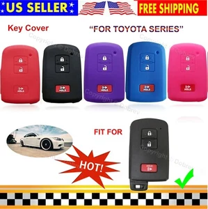 Silicone Cover Skin Case Fob Entry for Toyota 4 Runner Tacoma Smart Remote Key - Bild 1 von 28