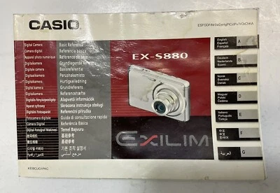 Casio EX-S880 Exilim Manual En Inglés Español Francés Usado BookCom Foto 1 de 4