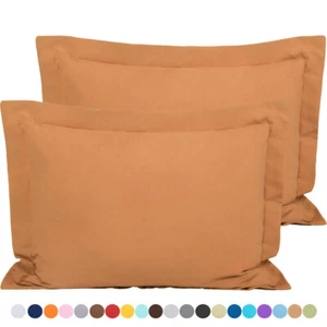 Funda de almohada ultra suave transpirable funda de almohada lavable a máquina paquete de 2 21 colores - Imagen 1 de 69
