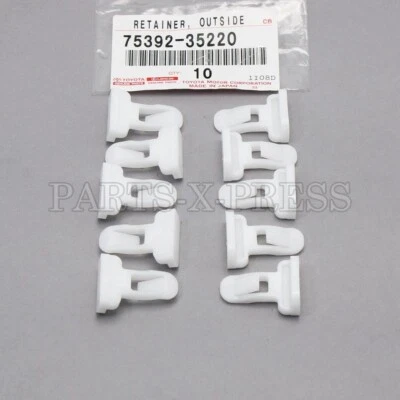 OEM GENUINE TOYOTA LEXUS SCION FRONT BUMPER RETAINERS CLIPS SET OF 10 7539235220 - Image 1 of 4