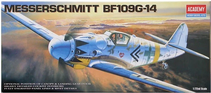 ACADEMY 1/72 (12454) MESSERSCHMITT BF-109G14