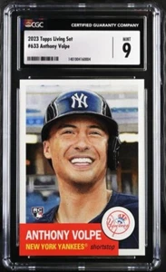 2023 Topps Living Set Anthony Volpe #633 CSG/CGC Mint 9 RC Rookie Yankees - Picture 1 of 2