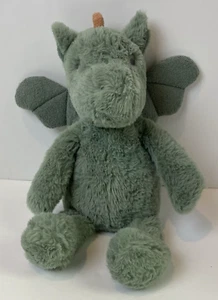 Cloud Island Soft Plush Dragon Plush Green w/ Brown Scales 11” Sitting Stuffed - Picture 1 of 8
