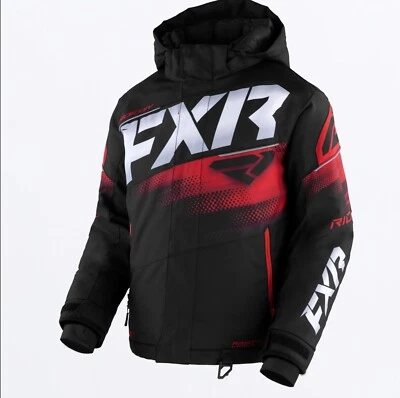 FXR Youth Kids Boost Snowmobile Jacket Red  12  230407-1020 CLEARANCE - Image 1 of 3