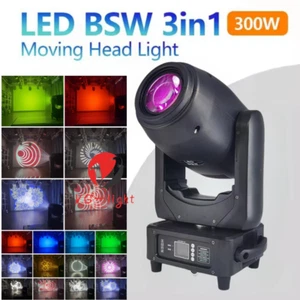 300W DJ Sharpy Beam Moving Head Light Stage Lighting BSW 3IN1 Club Show Wedding - Picture 1 of 8