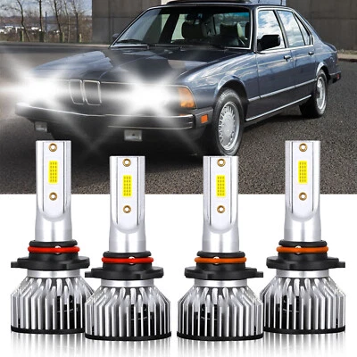 9005+9006 Combo Bombilla Faro Faro Alto Bajo 100W Para BMW 735iL 1988-1992 Foto 1 de 4