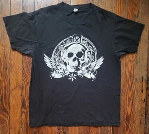 2011 Comic Con Mike Cavallaro Syrentha Savio Skull Shirt Men's Black Cotton M - Picture 1 of 4
