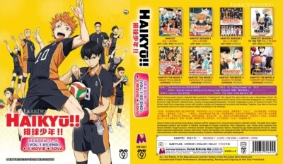 ANIME DVD~ENGLISH DUBBED~Haikyu!!Season 1-4(1-85End+4 Movie+5 OVA)All region - Image 1 of 4