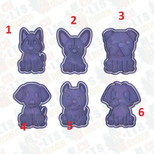 Hunde Hunde Set 6-teilig Ausstecher Ausstecher Ausstecher oder PDZ - Bild 1 von 1