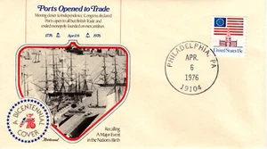 PORTS OPENED TO TRADE, PHILADELPHIA, PA 1976 FDC17110 - Picture 1 of 1