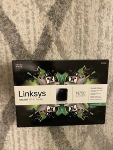 Linksys N750 EA3500 Dual Band Wireless N Router Cisco 2.4 + 5GHz 300 + 450Mbps - Picture 1 of 6