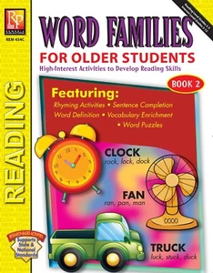 Remedia Publications Word Families for Older Students BOOKS ONE & TWO - Picture 1 of 1