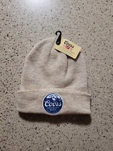 Cappello berretto calza Coors Banquet birra berretto maglia licenza ufficiale OSFM NUOVO CON ETICHETTE - Foto 1 di 5