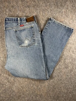 Pantalones de mezclilla Wrangler Premium vintage años 90 etiqueta roja para hombre azules talla 40 x 30 Foto 1 de 4