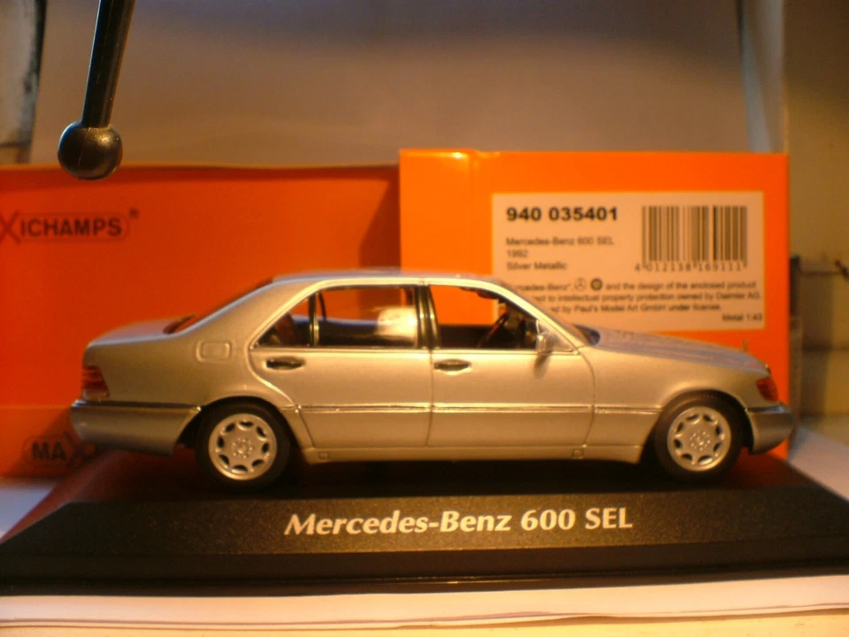SELTEN MAXICHAMPS 1/43 SILBER 1992 MERCEDES-BENZ 600 SEL (W140) SUPER DETAIL NLA - Bild 1 von 1