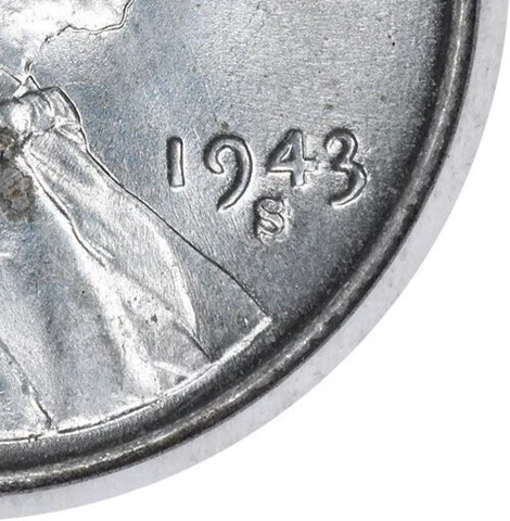1943-S/S RPM-4 LINCOLN WHEAT STEEL CENT BU  - VERY NICE VARIETY! -c3191dcxx Cover