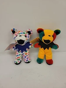 Grateful Dead 8" Bohnenbär Irie & Peggy O flüssig blau Menge 2 mit Etikett - Bild 1 von 7