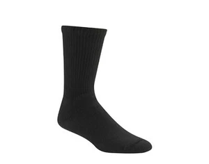 WigWam King Cotton Crew Everyday Black Socks F1055-052 - Picture 1 of 5