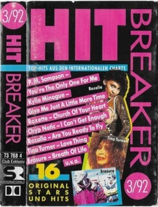 Hitbreaker 3/92 - 16 Top Hits Aus Den Internationalen Charts, Original Cassette - Picture 1 of 5