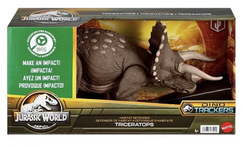 Jurassic World Triceratops Habitat Defender Dino Trackers Dinosaur Toy *PRESALE* Cover