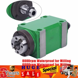 Unidad de husillo BT30 6000 rpm/8000 rpm CNC perforación fresado cabezal eléctrico impermeable - Imagen 1 de 13