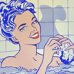 Roy Lichtenstein - Woman in Bath - 90 x 90 cm - Bild 1 von 3
