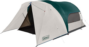 Coleman Cabin Camping Tent with Screened Porch, 4/6 Person Weatherproof Tent wit