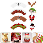 48 Weihnachts-Cupcake Wrapper & Topper, Weihnachts-Cupcake-Cups
