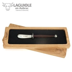 Laguiole en Aubrac - Cuchillo de mantequilla original Laguiole Francia - mango madera de wengué - Imagen 1 de 4