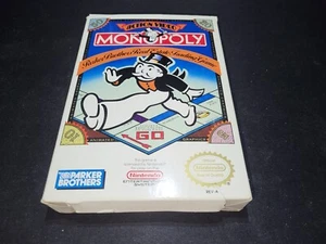 Monopoly Parker Brothers Auténtico Nintendo NES EXCELENTE+ Estado COMPLETO n caja! - Imagen 1 de 9
