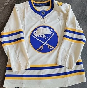 2022 Buffalo Sabres Adidas NHL Heritage Classic Jersey NWT Size 54 Primegreen - Picture 1 of 3