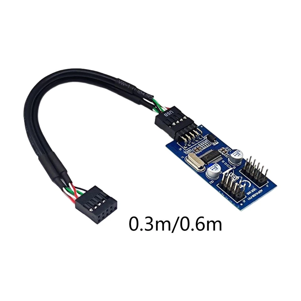 Cavo di Prolunga USB a 9 Pin Cavo Sdoppiatore di Estensione Da 9 Pin Da 1 a 2 - Immagine 1 di 1