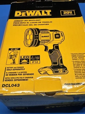 DeWalt DCL043 20V Cordless LED Jobsite Spotlight (Bare Tool), 1500 Lumins - Image 1 of 3