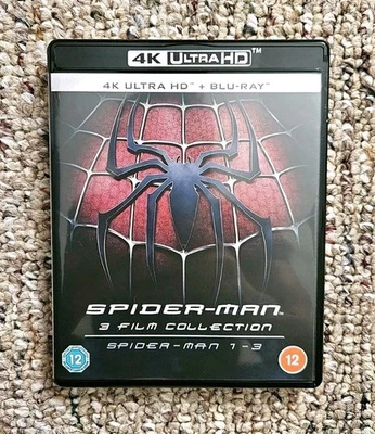 Spider-Man Trilogy 4K Blu-Ray (UK Import) Pre-Owned Tobey Maguire Marvel - Image 1 of 2