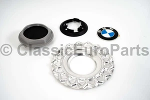 Hub cap for BMW E28 M5 E30 BBS Style 5 15” 16” Euroweave wheels Aluminum waffle - Picture 1 of 16