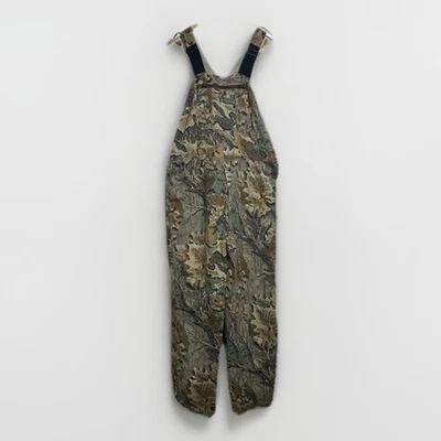 Vintage Walls Realtree Camo Bib Overalls Mens 38 X 32 Cotton Hunting Gorpcore - Image 1 of 4