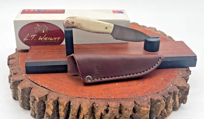 Custom Handmade LT Wright Smooth Bone Handled Fixed blade NRA--2977.24 - Image 1 of 4