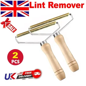 Pack of 2 Lint Remover-Carpet Scraper Shaver, Pet Hair Remover Dog Cat Fur Pro - Picture 1 of 11