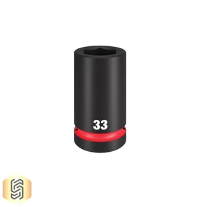 Milwaukee 49-66-6627 SHOCKWAVE Impact Duty 1 in Drive 33mm Deep 6 Point Socket - Picture 1 of 2