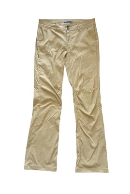 Pantalones de Senderismo Prana Para Mujer 12 Altos Caqui Elastizados Nylon Halle Calce Recto Carga Foto 1 de 4