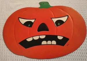 Vintage Halloween H.E. Luhrs Diecut Embossed Jack O Lantern Pumpkin - Bild 1 von 5