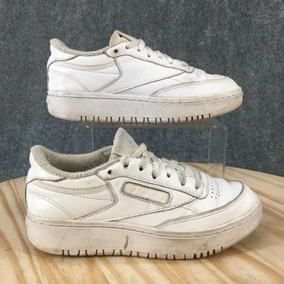 Reebok Shoes 6 Classic Sneakers White Lace Up Low Top Comfort Casual Round Toe - Image 1 of 4