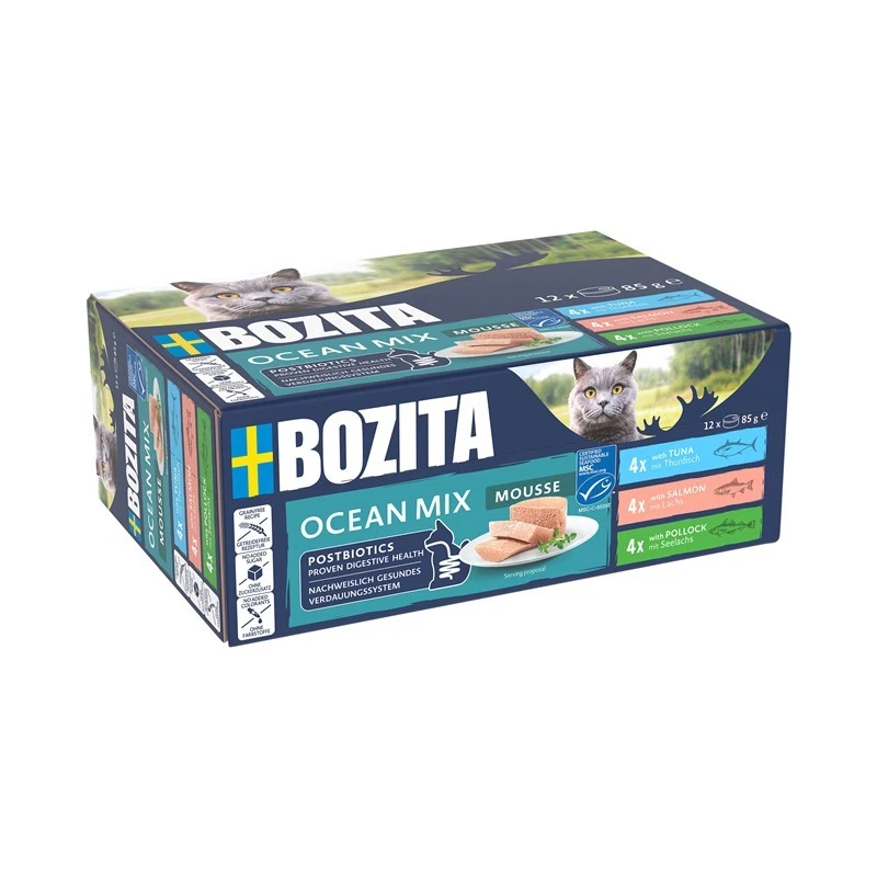 Bozita Cat Mousse Mixed Ocean | 12x 85g Katzenfutter nass - Bild 1 von 1
