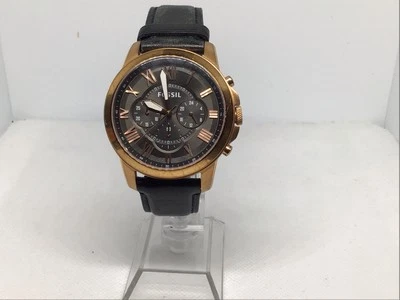 Reloj Cronógrafo Fossil Grant FS5085 Hombre Bisel Tono Oro Rosa Foto 1 de 4