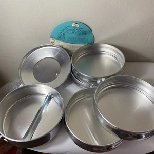 VTG Regal 5 Tier Food Tote With Cover Bag Red White & Blue! Picnic! - Picture 1 of 13