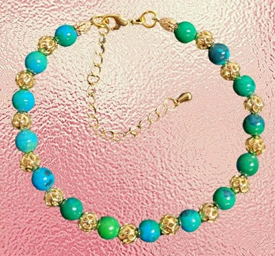 Phönix Armband💍2 Stück Damen Armband vergoldete Perlen Damen Schmuck - Bild 1 von 2