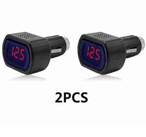 Dual Car LED Digital Voltmeter for 12V/24V Battery Voltage Monitoring 2 PCS - Picture 1 of 10