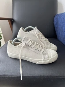 YMC Zapatillas Deportivas bajas de gamuza gris claro Reino Unido Talla 6 - Imagen 1 de 14