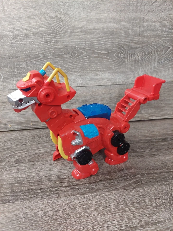 Transformers Rescue Bots Dinobot "Heatwave" Sounds & Lights 12" Playskool 30 sku - Image 1 of 4