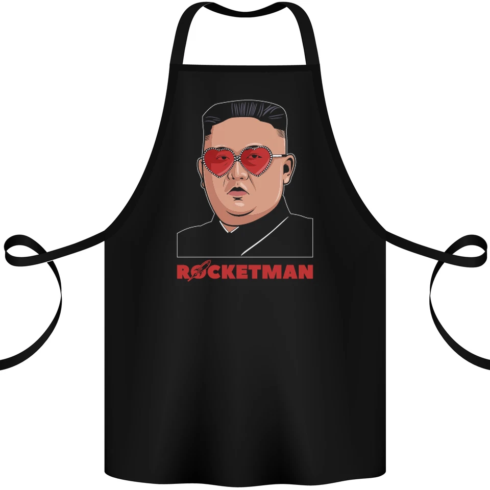 Rocket Man Kim Jong-un Raketentest lustige Baumwollschürze 100% Bio - Bild 1 von 1